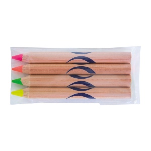 Sachet 4 Surligneurs Nat 8,7Cm
