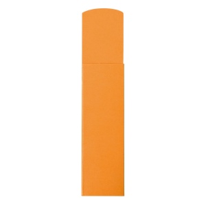 Etui Papier Orange 2 Crayons
