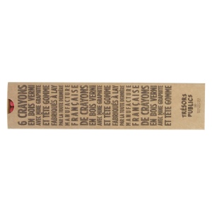 Etui-Fourreau Kraft 8 Crayons