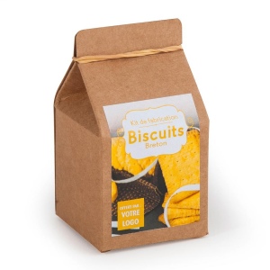 Mini coffret gastronomie biscuits version kraft