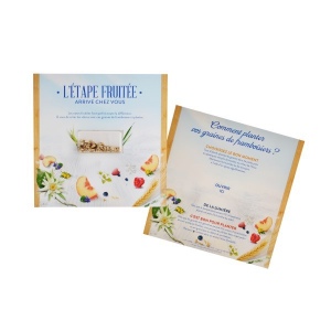 Carte visio-graines carrée 150x150mm