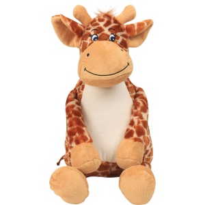 Peluche zippée Girafe