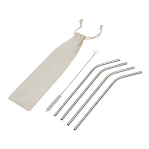 Kit paille en acier inoxydable DRINK HAPPY
