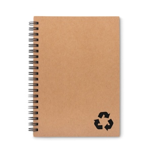Cahier  spirales publicitaire en papier de pierre