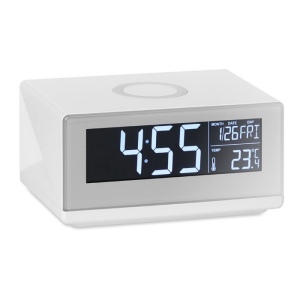 SKY WIRELESS - Horloge LED et chargeur sans fil