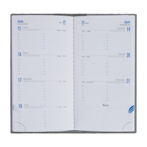 Agenda 8 j pvc gomme mat (+Sérigraphie GO61)