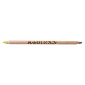 Crayon 1 mine graphite/1 fluo (+Tampographie TA51)
