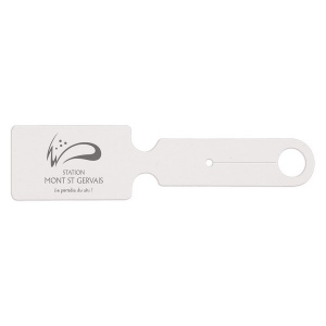 Etiquette bagage pvc gomme mat (+Sérigraphie GO61)