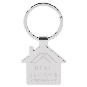 Porte cles jeton maison (+Gravure laser métal YA21)