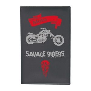 Porte-carte grise pvc mat (+Sérigraphie GO41)