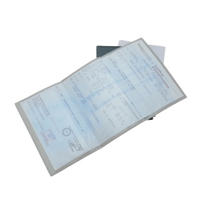 Porte-carte grise pvc stand. (+Quadri numérique QV11)