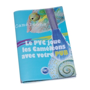 Porte-carte grise pvc stand. (+Quadri numérique QV31)