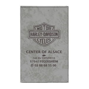Porte-carte grise pvc marbre (+Sérigraphie GO31)