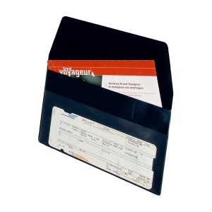 Pochette voyage 2 p pvc velour (+Marquage à chaud MC11)