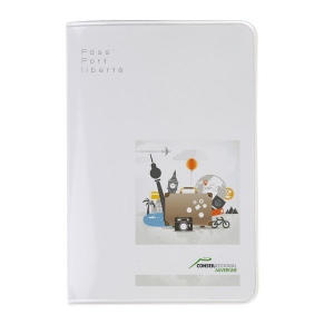 Couv. passeport pvc vernis (+Quadri numérique QV11)