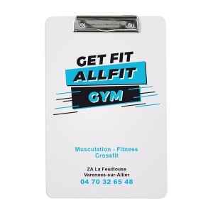 Clip board polypropylene 2 mm (+Sérigraphie GS21)