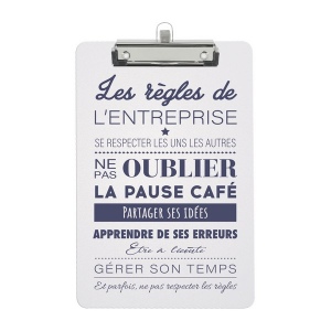 Clip board polypropylene 2 mm (+Sérigraphie GS21)