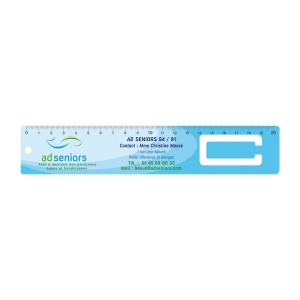 Regle marque-pages pvc 20 cm (+Quadri numérique QV11)