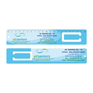 Regle marque-pages pvc 20 cm (+Quadri numérique QV12)
