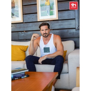 THC IBIZA WH. T-shirt en coton à manches courtes pour hommes
