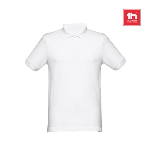 THC MONACO WH. Polo manches courtes pour homme en coton cardé