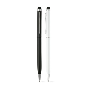 ZOE BK. Stylo à bille en aluminium avec pointe tactile