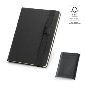 SHAKESPEARE. Bloc-notes A5 en PU avec pages non lignées de couleur ivoire