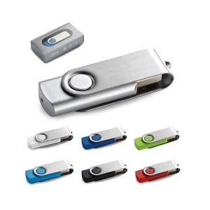 CLAUDIUS 4GB. Clé USB 4GB avec attache en métal