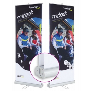 Roller banner impression recto/verso