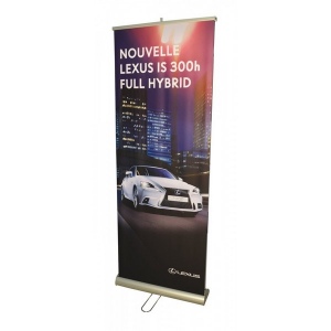 Roller banner impression recto