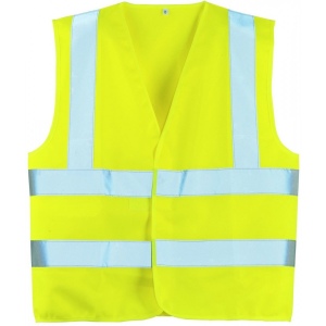 Gilet de sécurité baudrier jaune
