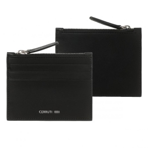 Porte-cartes zip Zoom Noir