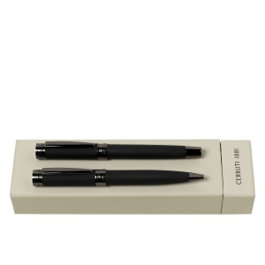 Parure Zoom Soft Noir (stylo bille & stylo plume)