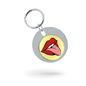 Porte-clés rond personnalisable