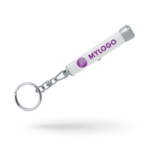 Porte-clés projecteur de logo (80 x 13 mm)