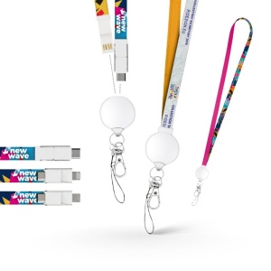 LANYARD CABLE DE CHARGE 3 EN 1 AVEC PC