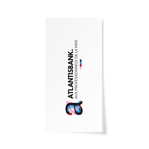 ETIQUETTES BRISTOL 50X25 mm IMPRIMEES QUADRI RECTO SEUL EN SAC DE 100