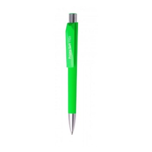 stylo-bille avec corps en touché gomme