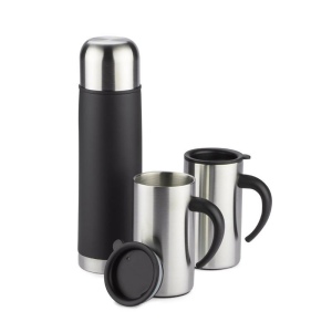 Cadeaux d'affaires ACON ( thermos 500 ml et 2 tasses isothermes 280 ml)