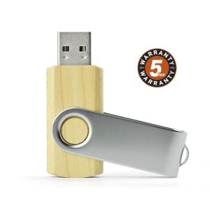 Clé USB TWISTER 8 GB bois clair
