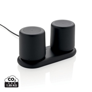 Double enceinte à charge sans fil