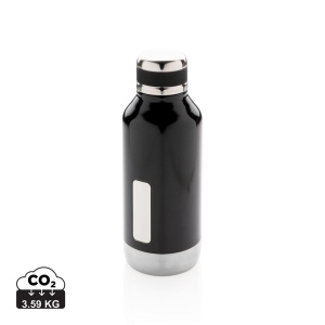Bouteille étanche avec plaque
