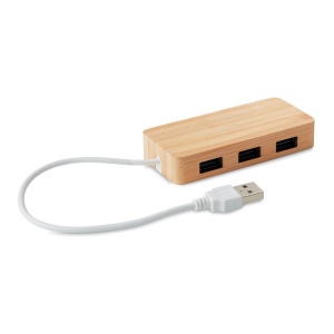 VINA - Hub USB 3 ports Bambou