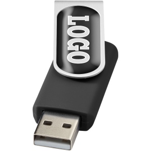 Clé USB rotative avec doming - 2 Go