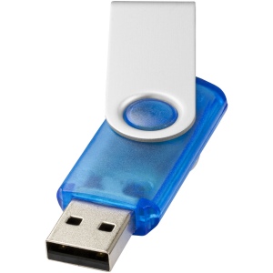 Clé USB rotative translucide - 1 Go