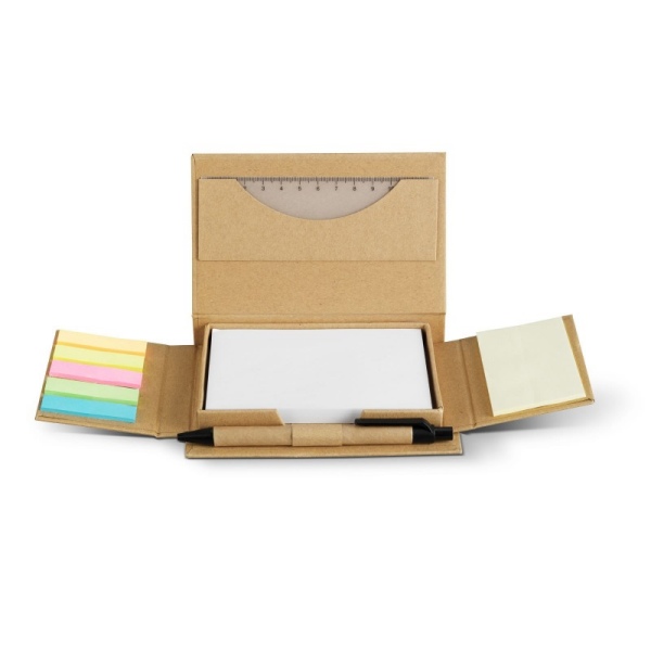 Set mémo carton recyclé Markle