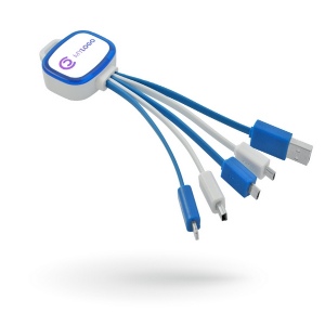 Chargeur multi-câbles ABS 5 en 1 personnalisé
