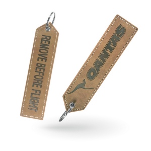 Porte-clés cuir personnalisé