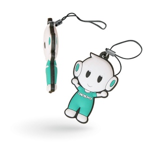 Porte-clés PVC injecté aspect 3D - DOUBLE-FACE