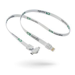 Chargeur multi-câbles ABS 3 en 1 personnalisé